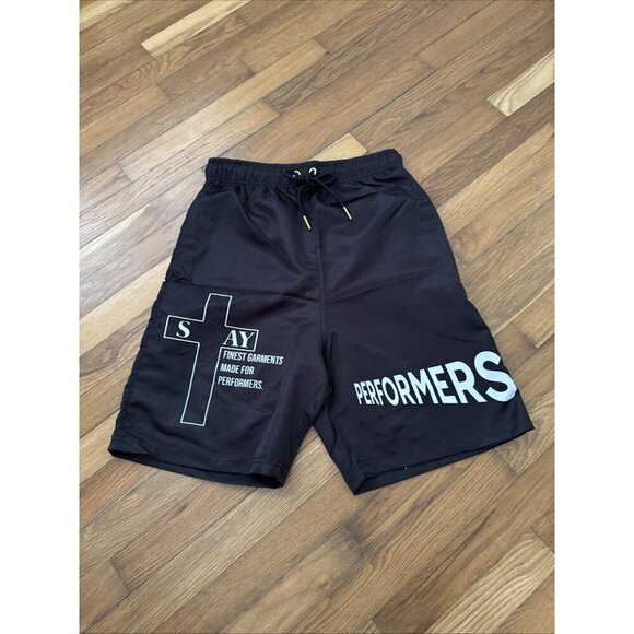 Stay Ribelle Men's Black Shorts Performers Size L - Picture 1 of 4